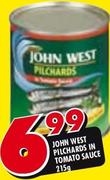 John West Pilchards In Tomato Sauce-215g