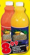 Carribean Smoothie Dairy Blend Concentrate Assorted-1.5L Each