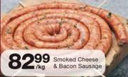 Smoked Cheese & Bacon Sausage-Per Kg