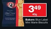 Bakers Blue Label Mini Marie Biscuits-40g