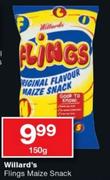 Willard's Flings Maize Snack-150gm