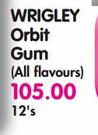 Wrigley Orbit Gum(All Flavours)-12's