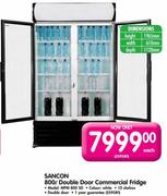 Sancon 800L Double Door Commercial Fridge MPM800SD