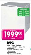 KIC 210L Chest Freezer KCG210/1