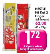 Nestle Kit Kat 2 Finger(All Flavours)-36x22g