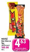Nestle Bar-One Or Tex(All Flavours)-40's