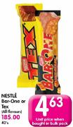 Nestle Bar-One Or Tex(All Flavours)-40's