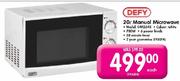 Defy 20L Manual Microwave DM0348