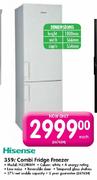 Hisense 359Ltr Combi Fridge Freezer H359BWH