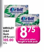 Wrigley Orbit Gum(All Flavours)-12's