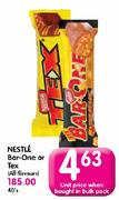 Nestle Bar One Or Tex(All Flavours)-40's