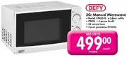 Defy 20L Manual Microwave DMO348