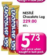Nestle Chocolate Log-40's