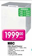 KIC 210L Chest Freezer KCG210/1