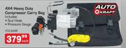 Auto Kraft 4x4 heavy Duty Compressor Carry Bag