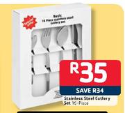 16-Piece Stainless Steel Cutlery Set