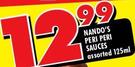 Nando's Peri Peri Sauces Assorted-125Ml