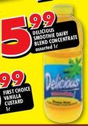 Delicious Smoothe Dairy Blend Concentrate Assorted-1L
