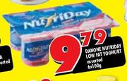 Danone Nutriday Low Fat Yoghurt Assorted-6x100g