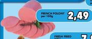 French Polony-Per 100g