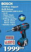 Bosch Cordless Impact Drill Driver 06019A5400/G5B14.4V-Li