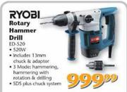 Ryobi Rotary Hammer Drill ED-520