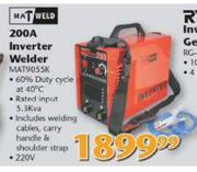 Mat-Weld 200A Inverter Welder MAT9055K