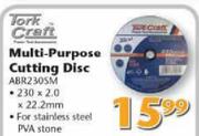 Tork Craft Multi Purpose Cutting Disc ABR230SM