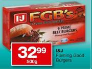 I&J Flaming Good Burgers-500g