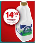 Douglasdale Fresh Milk Assorted-2L Each