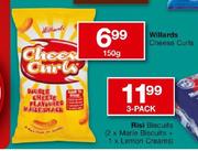 Willards Cheese Curls-150g
