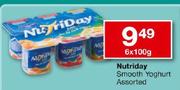 Nutriday Smooth Yoghurt Assorted-6 x 100g