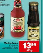 Wellington's Chutney Assorted-470g Each