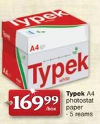 Typek A4 Photostat Paper 5 Reams-Per Box