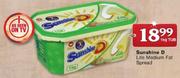 Sunshine D Lite Medium Fat Spread Tub-1kg