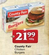 County Fair Chicken Burgers-400gm