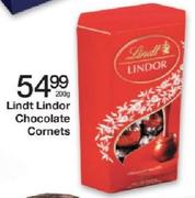 Lindt Lindor Chocolate Cornets-200g