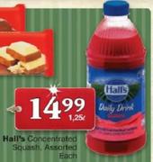 Hall's Concentrated Squash Assorted-1.25L
