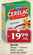 Nestle Stage 1 Cerelac Baby Cereal Assorted-250g