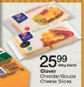 Clover Cheddar/Gouda Cheese Slices-400g Each