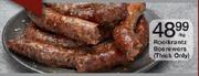 Rooikrantz Boerewors (Thick Only)-Per Kg