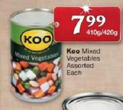 Koo Mixed Vegetables Assorted-410g/420g