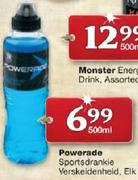 Powerade Sportsdrankie verskeidenheid-500ml