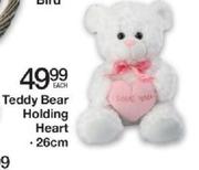 Teddy Bear Holding Heart Each-26CM