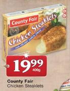County Fair Chicken Steaklets-400gm