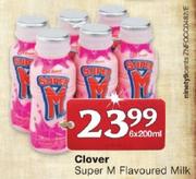 Clover Super M Flavoured Milk-6 x 200ml