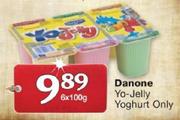 Danone Yo-Jelly Yoghurt Only-6 x 100gm