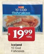 Iceland 10 Cod Fishcakes-420gm