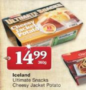 Iceland Ultimate Snacks Cheesy Jacket Potato-360gm