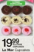 La Mar Cupcakes-9 + 3 Free Cupcakes